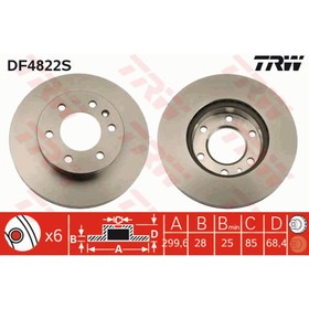 

Диск тормозной TRW DF4822S