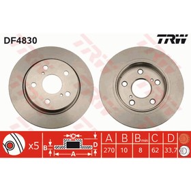 

Диск тормозной TRW DF4830