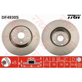 

Диск тормозной TRW DF4930S