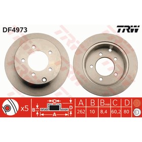 

Диск тормозной TRW DF4973