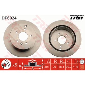 

Диск тормозной TRW DF6024