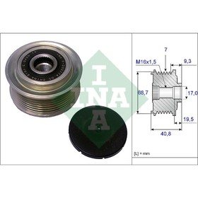 

Шкив генератора INA 535007910