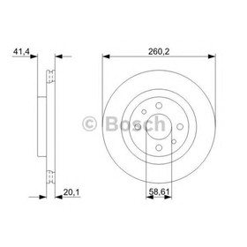 

Диск тормозной BOSCH 0986479346