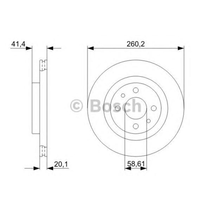 Диск тормозной BOSCH 0986479346