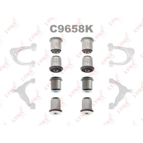 

LYNXauto C9658K Комплект сайлентблоков / Рычагов / Перед. подв.