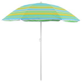 Зонт пляжный «Модерн» с серебряным покрытием, d=160 cм, h=170 см, МИКС Ош