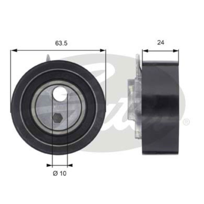 Ролик ремня ГРМ Gates T43049