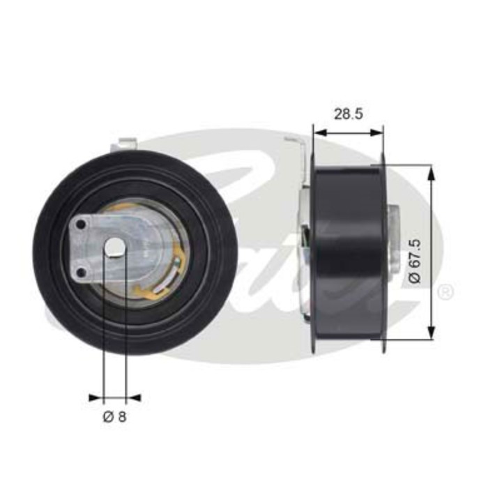 Ролик натяжной ремня ГРМ Gates T43110