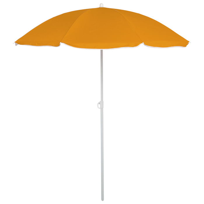 Зонт пляжный Классика с механизмом наклона, d180 cм, h195 см, цвета микс