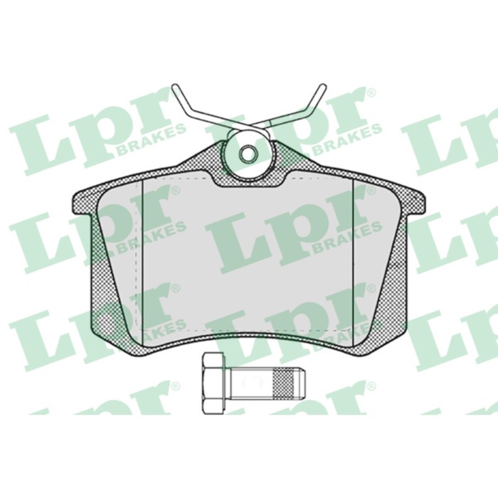 Колодки тормозные дисковые LPR 05P1788