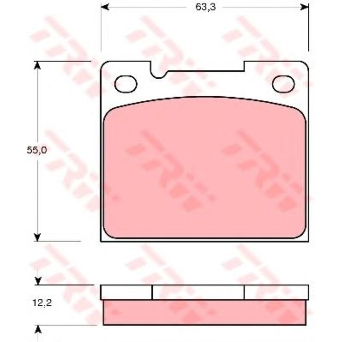 Колодки тормозные  TRW GDB1066