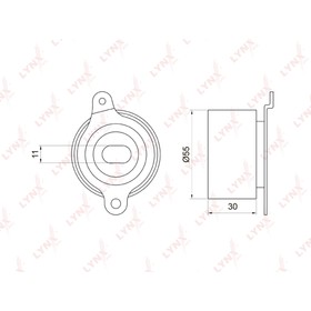 

LYNXauto PB1017 Ролик натяжной ГРМ