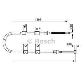 Трос стояночного тормоза Bosch 1987482083 от Сима-ленд