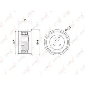 

LYNXauto PB1039 Ролик натяжной ГРМ