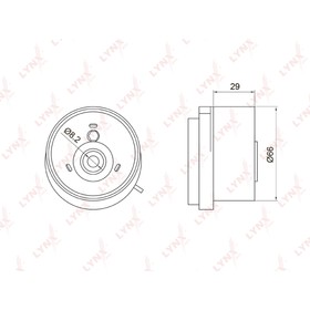 

LYNXauto PB1050 Ролик натяжной ГРМ
