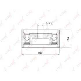 

LYNXauto PB3013 Ролик промежуточный ремня ГРМ
