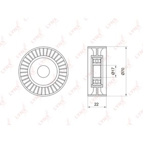 

LYNXauto PB7015 Ролик промежуточный навесного оборудования
