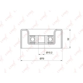 

LYNXauto PB7032 Ролик промежуточный навесного оборудования
