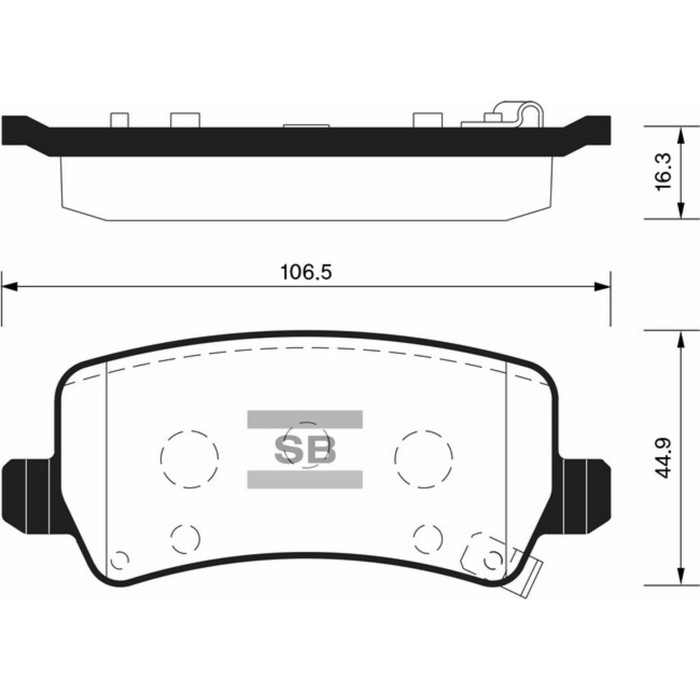 Колодки тормозные дисковые HI-Q SP1499