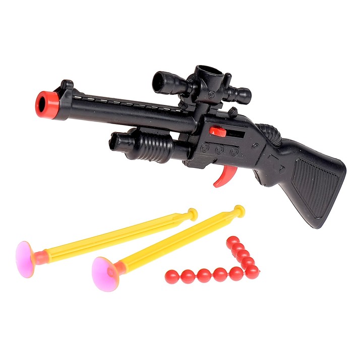 Ружьё "Винчестер", стреляет присосками и шариками