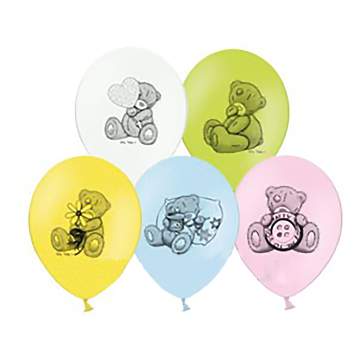 Шар латексный 12" "Me to You Мишка", 5 шт., МИКС, BB