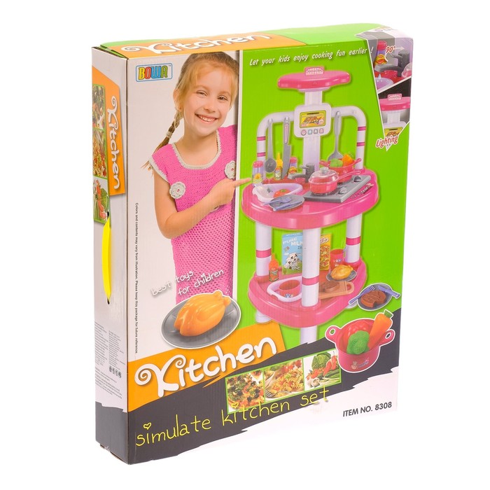 Игровой модуль кухня "Рио", 44 предмета, высота 70,5 см