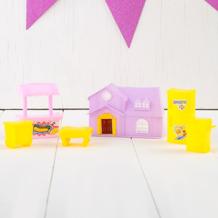 Дом для кукол с аксессуарами, МИКС