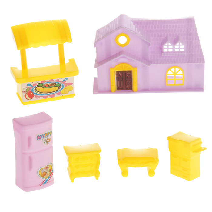 Дом для кукол с аксессуарами, МИКС