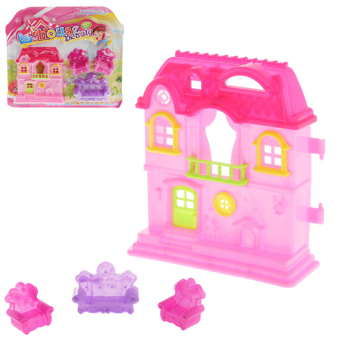 Домик для куклы &quot;Милый дом&quot; с аксессуарами, МИКС