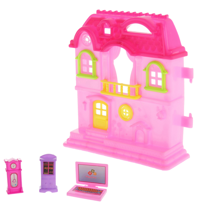 Домик для куклы "Милый дом" с аксессуарами, МИКС