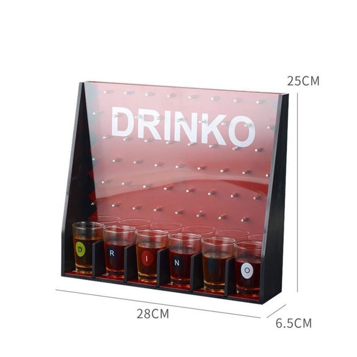 Игра Drinko, 6 стопок, 26 х 28 см пьяная игра алко вегас рулетка черная d30 см 6 стопок микс