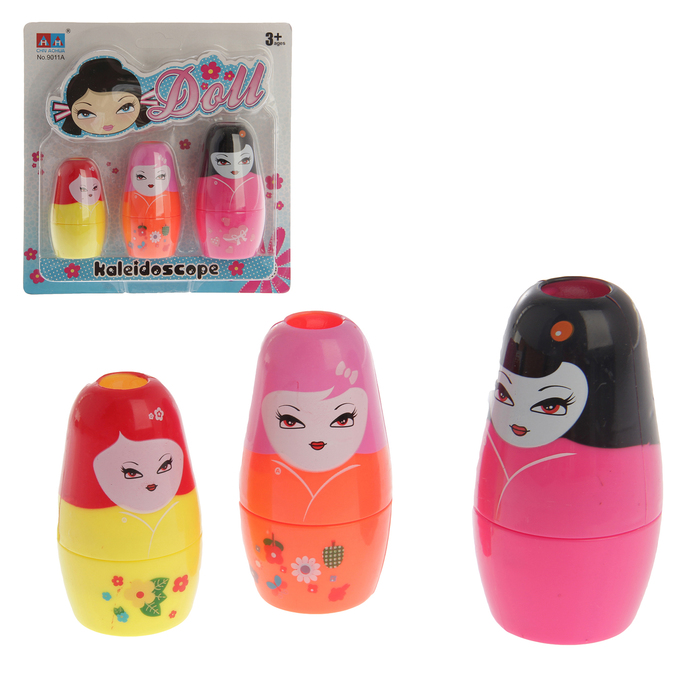 Калейдоскоп "Куколка", набор 3 штуки, МИКС