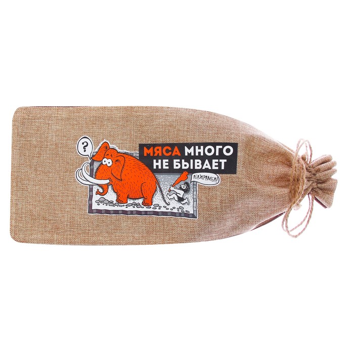 Набор для барбекю "Мяса много не бывает", щипцы, вилка, нож