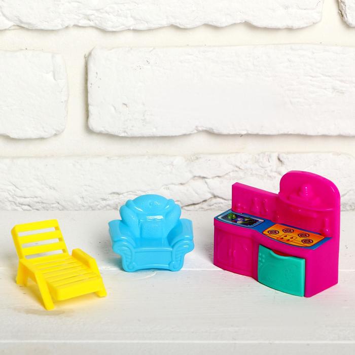 Набор мебели для кукол "Уютный дом", МИКС