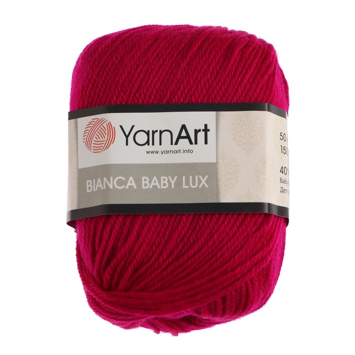 Пряжа "Bianca Baby lux" 40% шерсть, 60% акрил 150м/50гр (365 фуксия)