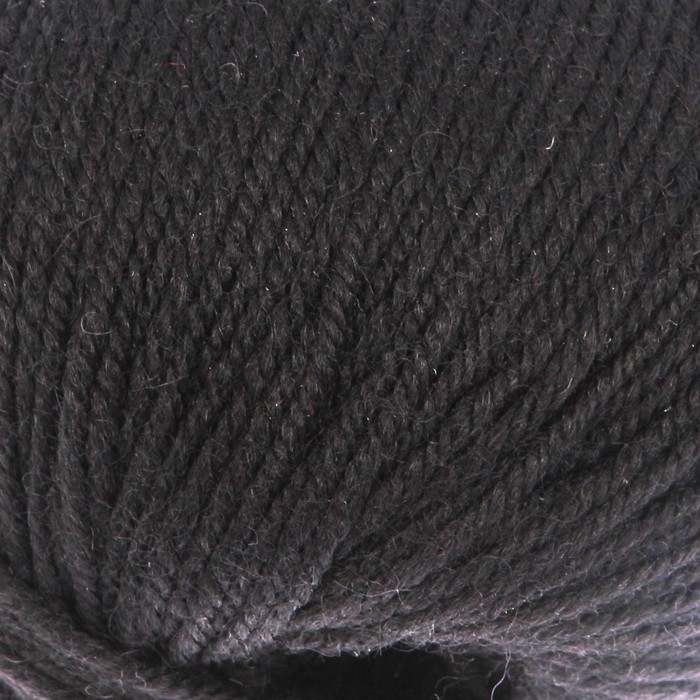 Пряжа "Bianca Lana lux" 100% шерсть 250м/100гр (851 чёрный)