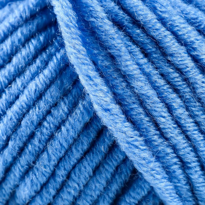 Пряжа "Merino bulky" 30% шерсть 70% акрил 100м/100гр (600 яр. голуб)
