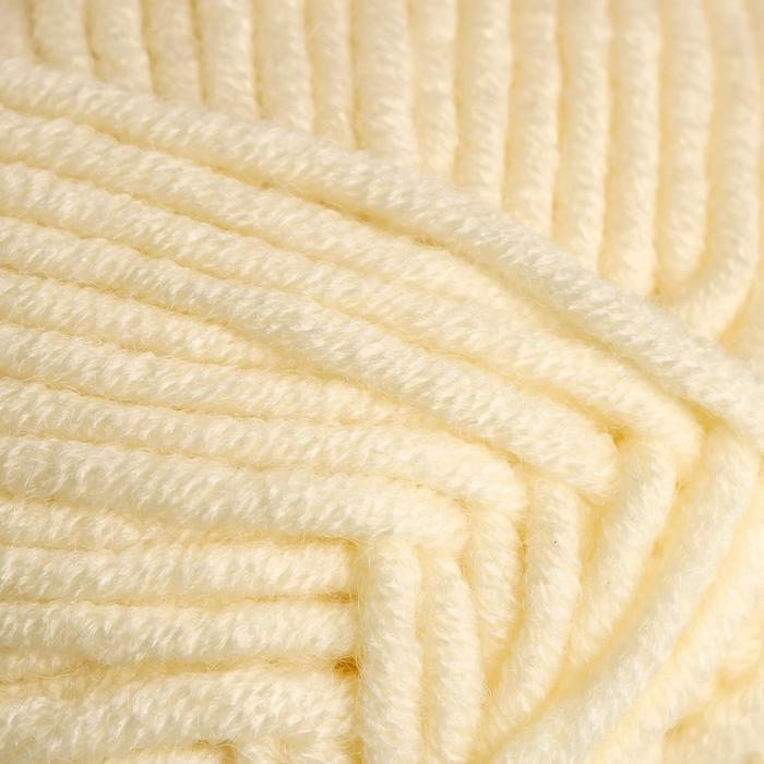 Пряжа "Merino bulky" 30% шерсть 70% акрил 100м/100гр (502 молочн)