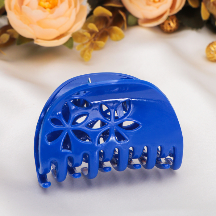 Краб для волос "Фортуна" 6 см, лепестки, микс