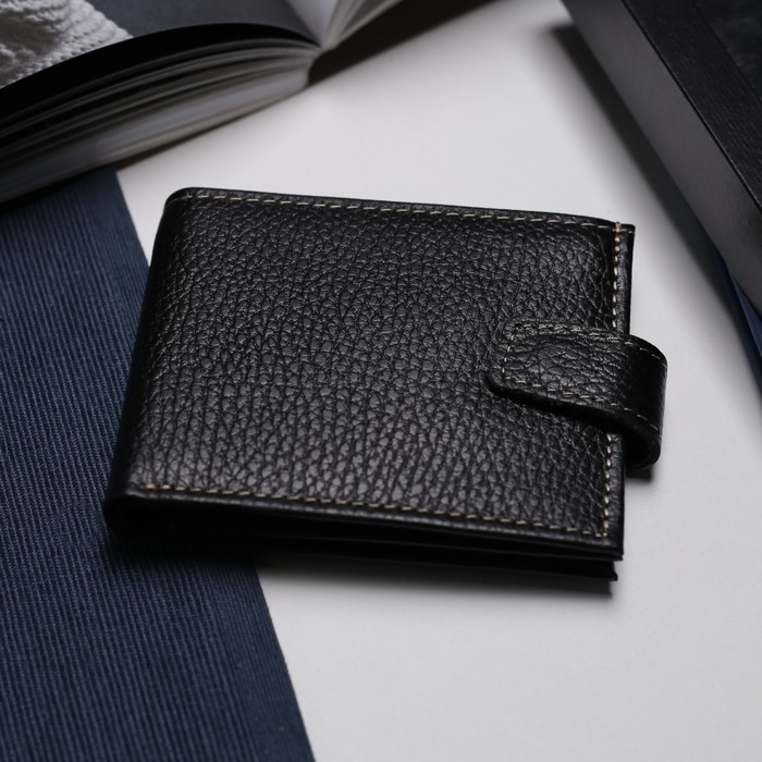 Кошелёк женский, отдел, для карт, для монет, флотер, цвет красный