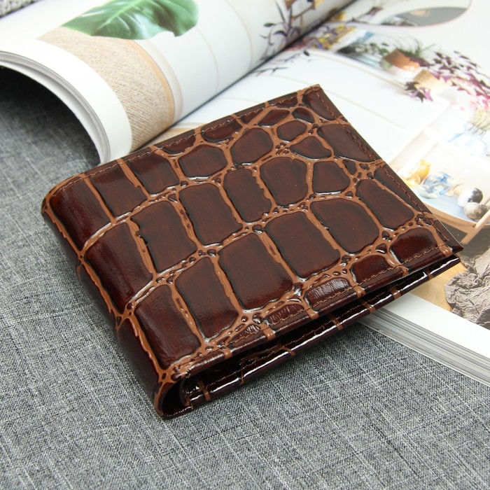 Портмоне мужское, отдел, для карт, для монет, скат, цвет светло-коричневый