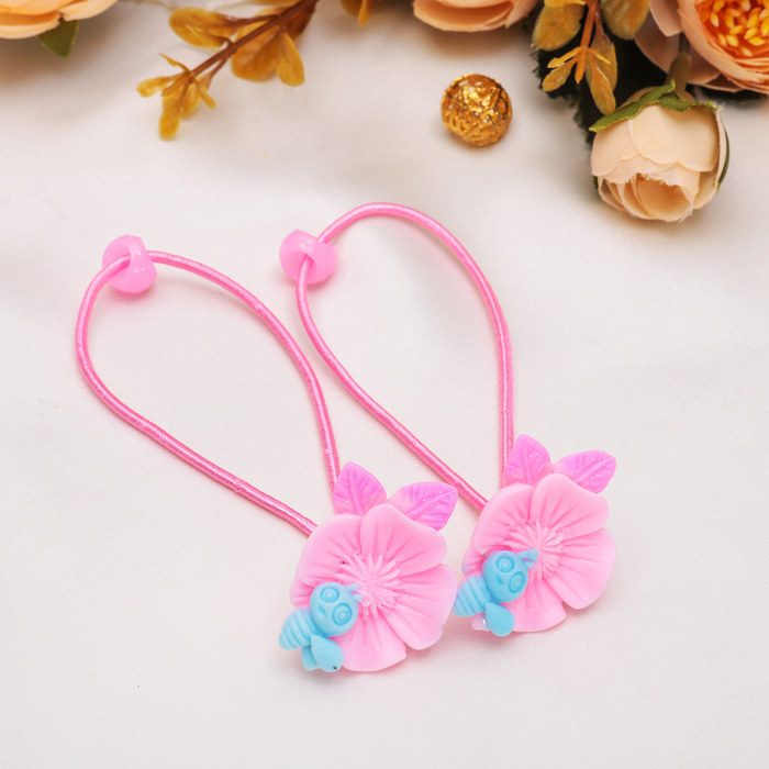 Резинка для волос "Нежность" букашечка, микс