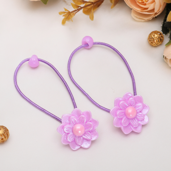 Резинка для волос "Нежность" астры, микс