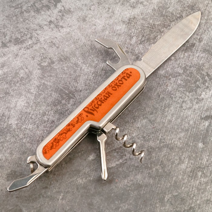 Нож мультитул "Русская охота", 5 предметов
