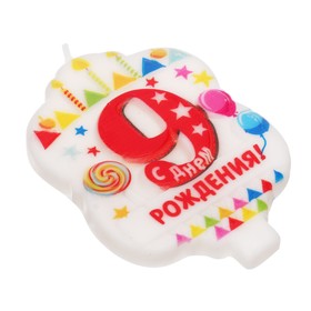 

Свеча в торт "9"