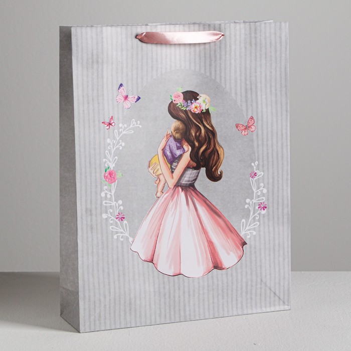 Пакет ламинированный вертикальный «Нежность», L 40 × 31 × 9 см