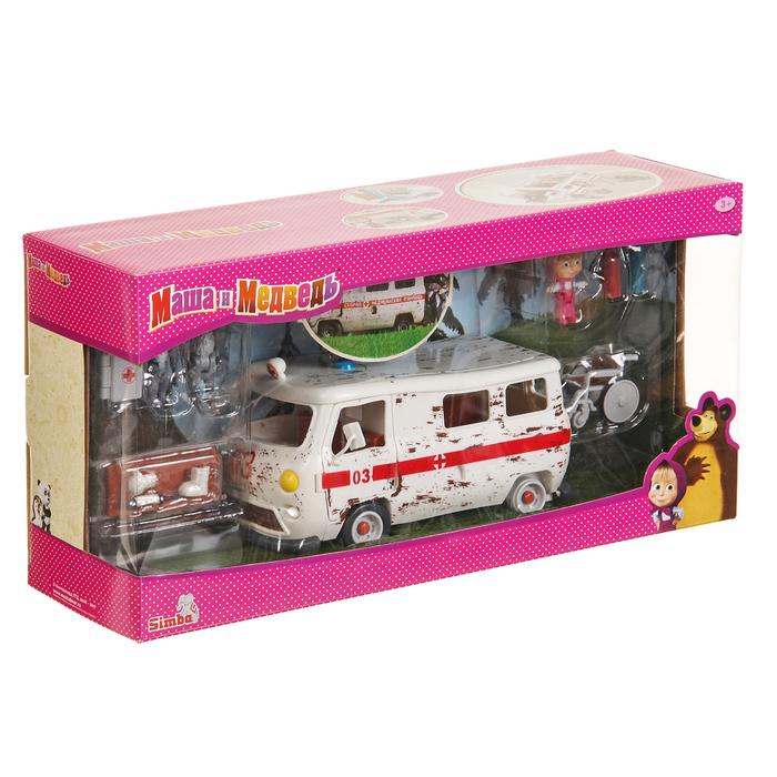 Игровой набор "Маша и Скорая помощь", 20см