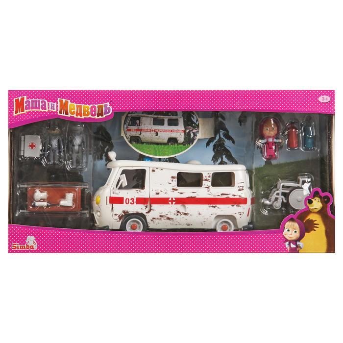 Игровой набор "Маша и Скорая помощь", 20см