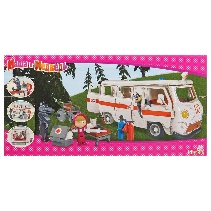 Игровой набор "Маша и Скорая помощь", 20см