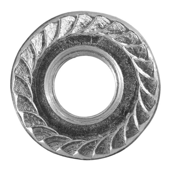 Гайка с фланцем, DIN 6923 "ЗУБР", M10, оцинкованная, в упаковке 5 кг